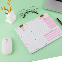 Agenda de haute qualité pour le bureau, non daté, avec objectifs, journalier, mensuel, annuel, planificateur à spirale, suivi des habitudes