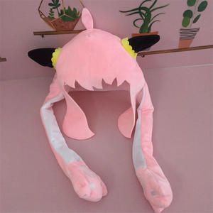 Nuevos Gorros de <span class=keywords><strong>Peluche</strong></span> <span class=keywords><strong>Anya</strong></span> al por Mayor con Orejas Móviles, Gorro de Navidad de <span class=keywords><strong>Anime</strong></span>, Gorro de <span class=keywords><strong>Peluche</strong></span> con Orejas Largas Móviles, Juguete de <span class=keywords><strong>Peluche</strong></span> con Movimiento - Product Image 6