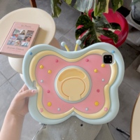 Coque de protection en silicone 3D motif papillon pour iPad Apple 11e/10e génération avec support Pro 13