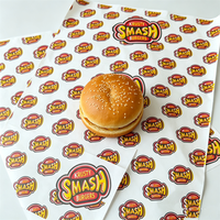 Papier sulfurisé personnalisé anti-graisse en aluminium pour charcuterie, papier kraft d'emballage alimentaire, papier d'aluminium de qualité alimentaire pour sandwichs et burgers