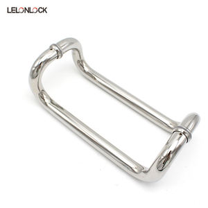 <span class=keywords><strong>Arc</strong></span> Design Miroir Brossé Porte De Douche En Verre Tubulaire Poignée Push Pull pour Bureau Clubhouse Hôtel Porte Publique - Product Image 1