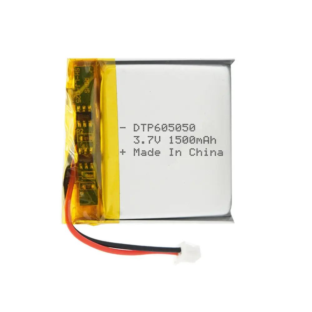 بطارية ليثيوم بوليمر بشهادة CE lipo DTP605050 3.7V 1500mAh