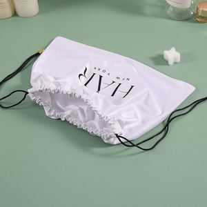 Bolsitas de Joyería Personalizadas de Satén de Seda Blanca con Cordón, Embalaje Textil con Logotipo Personalizado - Product Image 5