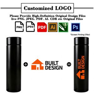 Wholesale Drinkware <b>Reuseable</b> Stainless Steel Insulated Flask Promo Business Gift Custom Logo Water Bottle With Smart Lid - Product Image 3