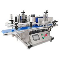 Meilleur prix machine d'étiquetage automatique de bouteille ronde de table machine d'étiquetage d'autocollant adhésif pour pots ronds de taille différente