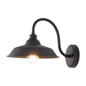 ETL listed fattoria esterno fienile a collo di cigno luce da parete esterna impermeabile lampade da parete per esterni