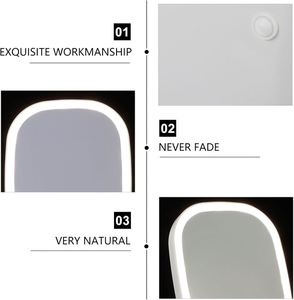 <b>LED</b> Light Magnifying Desktop <b>Makeup</b> <b>Mirror</b> with 360 Swivel Personalized Design Double Sided 10X Zoom - Product Image 2