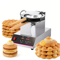 Machine à Omelettes Légère en Acier Inoxydable pour Usage Commercial, Pieds Antidérapants, Chauffage Rapide 1400W, Portable