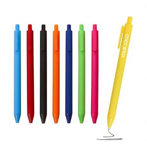 Custom Printed Logo Bulk 1.0Mm Style Stationery Plastic Multicolored Rubber Coated Ballpoint <b>Pens</b> - Product Image 6