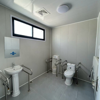 Conteneur de toilettes portable moderne, écologique et luxueux, personnalisé, avec design chinois et modèle 3D en plastique