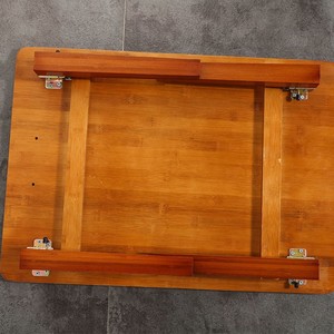 Bamboo Foldable Side Table Small <b>Medium</b> Large Minimalist Design For Living Room Bedroom Home Use <b>Brown</b> Color - Product Image 3