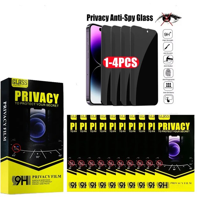 For iPhone 12 12 Pro 6.7 Inch Anti Spy Privacy Screen Protector 0.3mm 2.5D Edge 9H Anti Peeping Privacy Tempered Glass Film