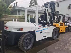 Carretilla elevadora de segunda mano TCM FD100 usada de 10 toneladas con buen mantenimiento a buen precio - Product Image 3