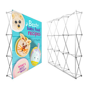 10x8ft Folding <strong>Pop</strong> <strong>up</strong> Banner <strong>Display</strong> Backdrop <strong>Stand</strong> Exhibition Wall Banner Trade Show Booth Walls <strong>Pop</strong> <strong>up</strong> Banner - Product Image 2