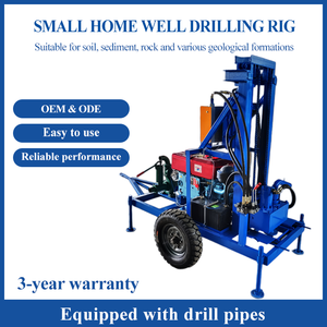 Equipo de Perforación de Pozos de Agua de Alta Calidad, <span class=keywords><strong>Motor</strong></span> de 25 HP, Doble Sistema Hidráulico <span class=keywords><strong>con</strong></span> Capacidad de Elevación de 6 Toneladas para Construcción de Perforaciones de 200 m - Product Image 2
