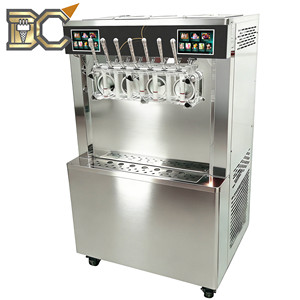 Double Compressor Ice <b>Cream</b> Machine 3 Flavor Soft Ice <b>Cream</b> <b>Maker</b> Commercial Table Top Maquina De Helado Suave Miken Acai Bowl - Product Image 1