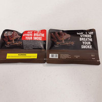 Emballage pour feuilles de tabac Baccy, pochette en plastique personnalisée avec fermeture éclair pour tabac à rouler