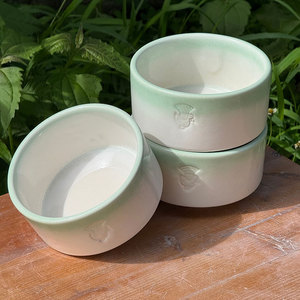 Tazón de Cerámica de Lujo Hecho a Mano con Esmalte Celadón y Perla, de Gres de Alta Cocción, con Esmalte Craquelado, Apto para Microondas, para Cereales, para Mesa Moderna del Hogar - Product Image 2