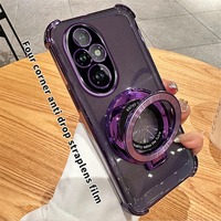Étui de protection magnétique transparent antichoc pour Honor 200 100 90 80 70 60 50 Pro, coque arrière en silicone souple avec protection de l'appareil photo