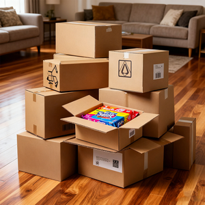 Environmental Protection Large Corrugated Cardboard Carton Printing Logo Package Shipping <strong>Paper</strong> <strong>Boxes</strong> - Product Image 5