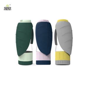 2024 nuevos productos botella de agua para perros 3 en 1 botella de agua portátil para exteriores para perros botella de alimentación para mascotas 350ml agua 125g almacenamiento de alimentos - Product Image 5