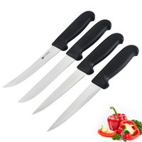Ensemble de couteaux à steak occidentaux pour hôtel Couteau à fruits multi-usages transfrontalier Couteau à steak à manche en plastique pour cuisine domestique