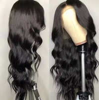 Cheveux humains brésiliens naturels bruts bonne respirabilité 30 40 pouces cheveux ondulés transparents HD perruques frontales en dentelle pour femmes noires