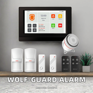 Yuke wt4f cảm ứng Hệ thống báo động 7-inch đầy đủ màu sắc Wifi 4G GSM SMS không dây nhà xâm nhập báo động 100-200m phạm vi phát hiện cảm ứng - Product Image 2