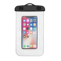 Evrensel su geçirmez kılıf su geçirmez telefon çantası iPhone için uyumlu 13 12 cep telefonu kuru çanta kordon ile açık plaj yüzme