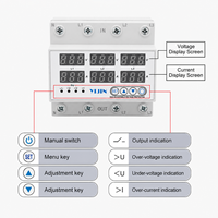 Régulateur de tension triphasé AC PC SVC avec protection réglable contre les surtensions, les sous-tensions et les surintensités 50/60Hz