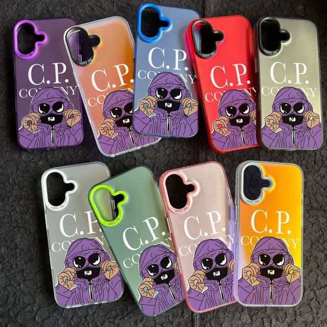 Trendy Cell Phone Back Cover for iPhone X Xr 7 8 Plus 11 12 Mini 13 14 15 16 Pro Max Luxury Gradient CP Company Case