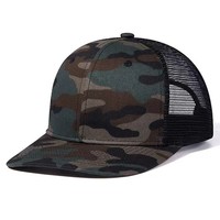 Casquette Trucker Personnalisée en Maille 6 Panneaux Snapback Polyester Coton Casquette de Baseball Vente en Gros OEM