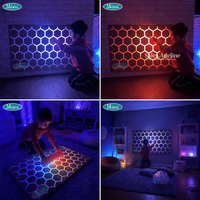 Panneau mural LED interactif pour la thérapie de l'autisme, panneau lumineux sensoriel en nid d'abeille pour salle sensorielle
