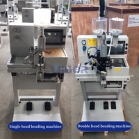 La machine commerciale de perle à tête unique attache la machine automatique de fixation de perle de perlage