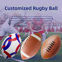 Fabricant de ballons de rugby personnalisés OEM/ODM de Fujian avec couture mécanique et traitement sur mesure