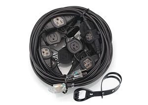 QUANWEI IEC 인증 미국 유럽 표준 전원 코드 플러그 소켓 연장선 방진 방수 구리 코어 케이블 - Product Image 4