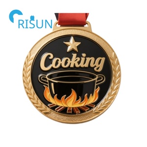 Médaille de cuisine personnalisée en fonte, chapeau de chef pâtissier, prix, médaillon, trophée de cuisine, médailles de récompense - Product Image 4