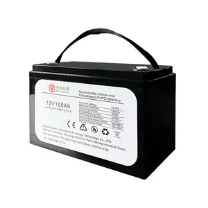 Eu Voorraad Poland Lifepo4-batterij 12V 24V 100ah 200ah 300ah 400ah Ip65 Waterdichte Verwarmingskussen Aanpassen Energieopslagbatterij