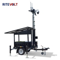 Remolque de Seguridad Móvil con Cámara PTZ 2P, Sistema Forense, Monitoreo Inteligente del Sitio, Detección de Casco de Seguridad, IP67