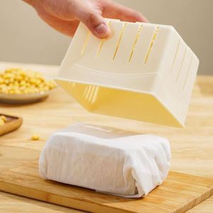 Moule à tofu en plastique DIY, pour tofu fait maison, moule à tofu au lait de soja avec tissu à fromage, ensemble d'outils de cuisine - Product Image 3