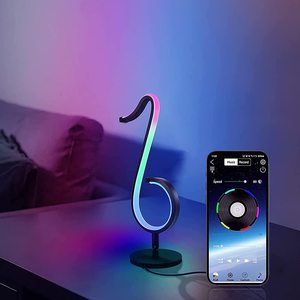 Nhạc Lưu Ý Ánh Sáng RGB Giao Hưởng Bảng Đèn, Đèn Bàn Thông Minh, Có Thể Được Kết Nối Với Ứng Dụng Điện Thoại Di Động Với Ánh Sáng RGB Thay Đổi Màu Sắc - Product Image 3