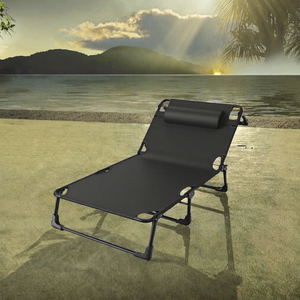 <span class=keywords><strong>Lettino</strong></span> Pieghevole Portatile in Ferro Stile Moderno, Nuovo Design Largo Migliorato, per Pausa Pranzo, Tre Pieghe, per Camera da Letto e Esterni - Product Image 3