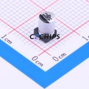 ตัวเก็บประจุอิเล็กโทรไลต์อะลูมิเนียมแบบ SMD รุ่น VT1H2R2M-CRC54, ขนาด D4xL5.4 มม. 2.2uF 20% 50V ขา 4 มม. - Product Image 1