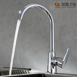 Grifo de Cocina Chenlu de Latón, Monomando, Montaje en Cubierta, con Válvula de Cerámica Contemporánea - Product Image 1