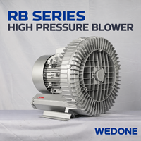 Souffleur à canal latéral haute pression WEDONE RB-83D-1 4 kW 700 m³/h pour l'alimentation en air et les systèmes d'aspiration industriels