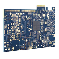 Circuit imprimé personnalisé plaqué or, interface de contrôle industrielle Gerber, PCBA FR-4 HASL, prototype de circuit imprimé de surface, 1 pièce