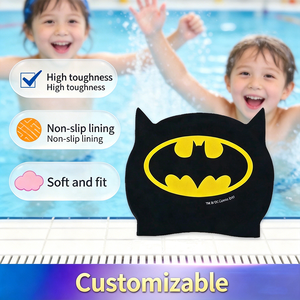 Gorro <span class=keywords><strong>de</strong></span> Natación <span class=keywords><strong>de</strong></span> Silicona <span class=keywords><strong>de</strong></span> Dibujos Animados para Niños y Niñas, <span class=keywords><strong>de</strong></span> Alta Elasticidad, Sin Costuras, Moderno, para Entrenamiento <span class=keywords><strong>de</strong></span> Natación - Product Image 6