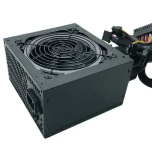 Fabrika doğrudan satış masaüstü bilgisayar güç RGB lamba Fan güç kaynağı ünitesi ile 600W PC güç