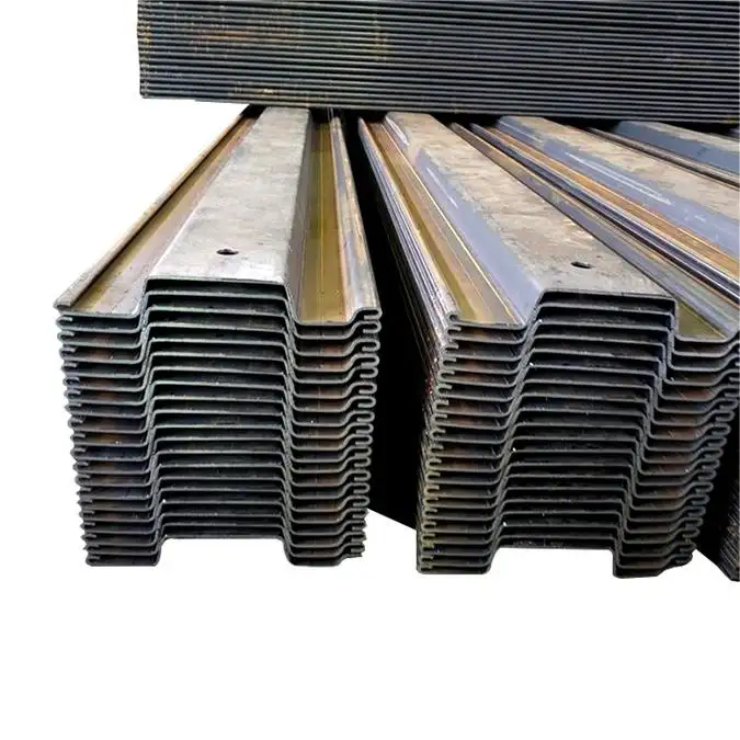 Hot Rolled PU32-1 PU32+1 PU 32 Larsen Sheet Piling Steel U and Z Type Cold Rolled Steel Pile