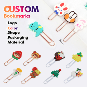 Bán Buôn Tùy Chỉnh 3D Phim Hoạt Hình Thiết Kế Mềm PVC Silicone Bookmark Giấy Clip Trang Chủ Sở Hữu Cho Trẻ Em Khuyến Mại Cuốn Sách Đánh Dấu - Product Image 3